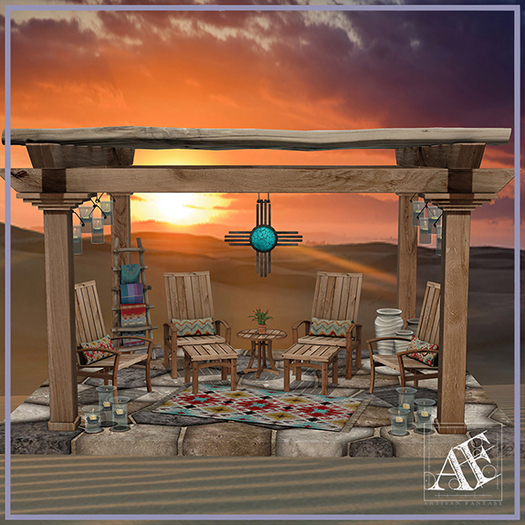 Second Life Marketplace *AF* Santa Fe Patio 11 Zia Symbol